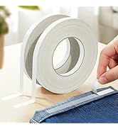 Hoacm 2PCS Hem Tape for Pants, 1/2 Inch x 105Ft Double Sided Tape for Clothes, No Sewing No Ironi...