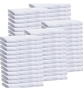 Towels N More White 16x27 100% Cotton Premium Hand Towels Salon/Gym/Hotel Super use Absorbent Bes...