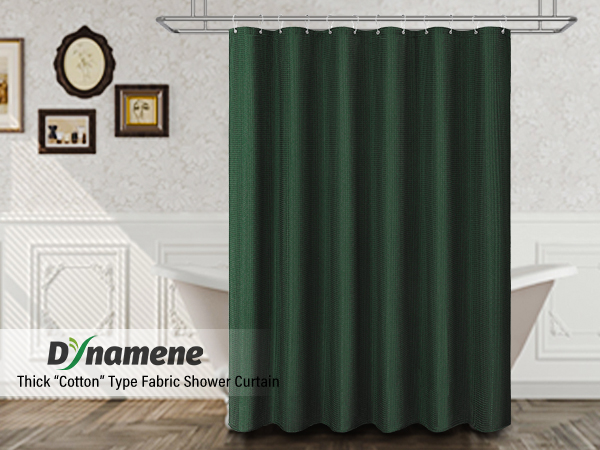 dark green shower curtain