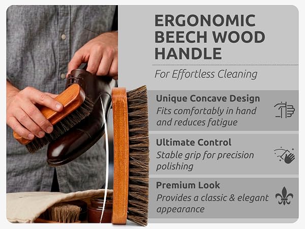 soft bristle brush for shoe cleaning