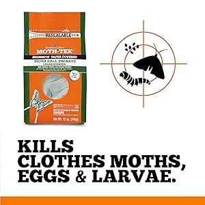 kills clothes moths