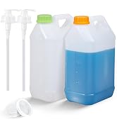 2 Pcs 0.8 Gallon Jugs with Caps Empty Plastic Gallon Containers with Lids Container Automotive Sq...