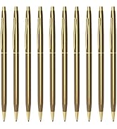 Cambond Ballpoint Pens Fancy Pens - Black Ink Bulk Pens 1.0 mm Medium Point Retractable Metal Pen...