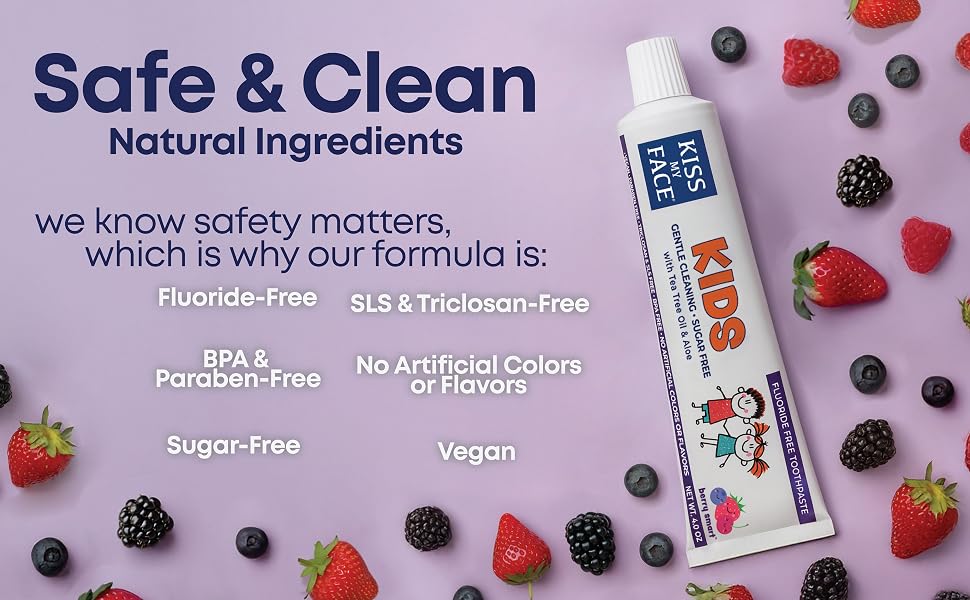 Kiss My Face Kids Toothpaste toddler toothpaste fluoride free toothpaste natural toothpaste toothpa