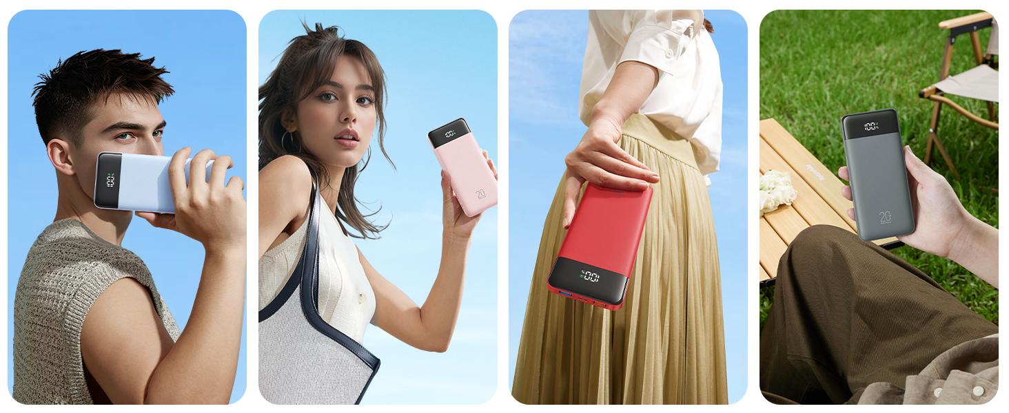 Portable Charger 4 Colors Display