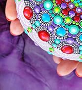 Mandala Dotting Tools Kit with Acrylic Paints and Reusable Stencils - Dot Art Set for Rock Painti...