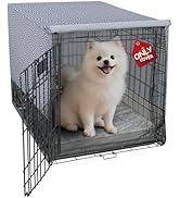 Explore Land Breathable Dog Crate Cover - 4 Sides Mesh Ventilation, Basic Pet Kennel Cover, All S...