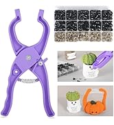 Roamall Safety Eye Tool -Auxiliary Tool for Attaching Safety Eyes w/230 PCS Crochet Eyes Amigurum...