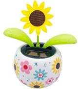 Solar Dancing Sunflower Decoration, Sunflower Solar Dancing Flower Solar Dancing Solar Decoration...