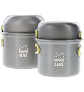 ust duo cook kit with Lightweight, compact, bpa free, anodized aluminum construction for camping,...