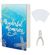 SUPERDANT Wonderful Memories Greeting Card Organizer Shell Waves Starfish Card Keeper Storage Bir...