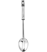 Lebabo Metal Slotted Spoon, Large Kitchen Spoon for Cooking and Serving | 13.78 Inch, Drainage ho...