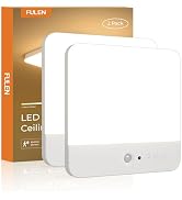 FULEN Motion Sensor Ceiling Light Fixture, Cordless Closet Light Battery Operated, Rechargeable M...