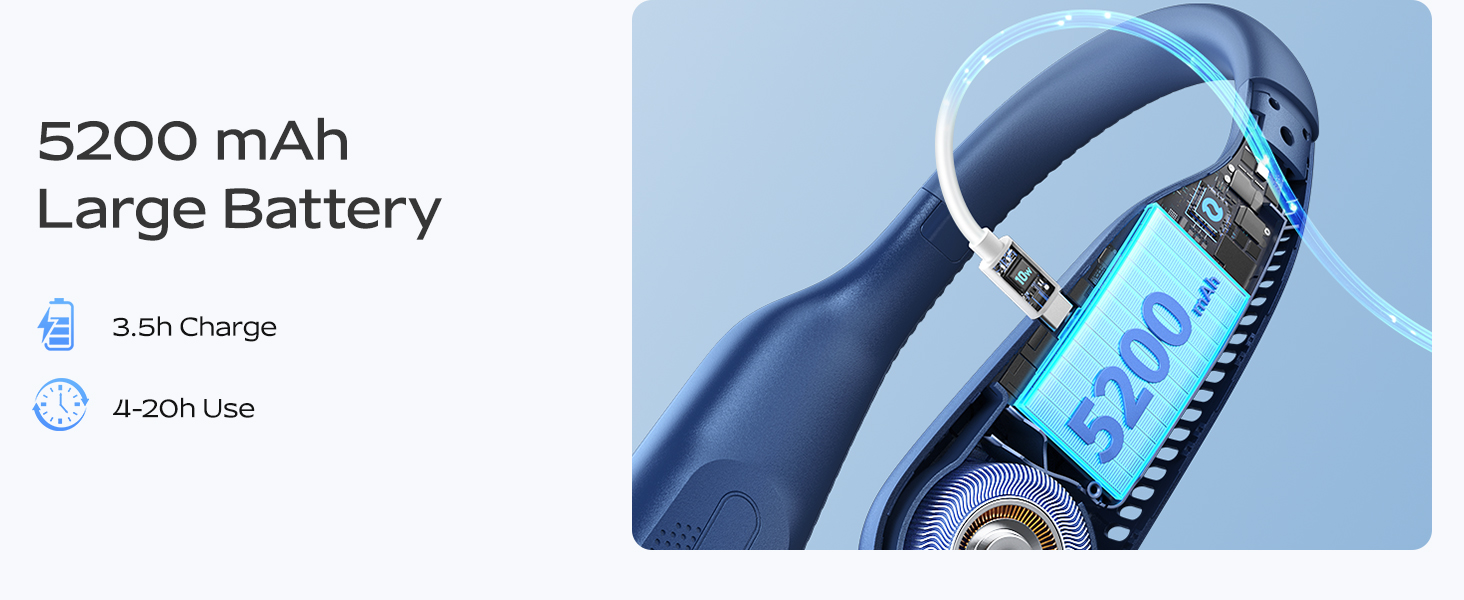 portable fan rechargeable; small portable fan; rechargeable neck fan;