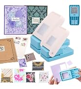 BAOFALI 2Pcs/Set Stamp Puncher 1.5x1.5inch &1x0.8inch Rectangular Postage Stamp Punch |Stamp Hole...