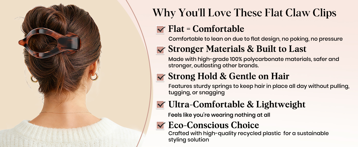 Why You will Love These Flat Claw Clips