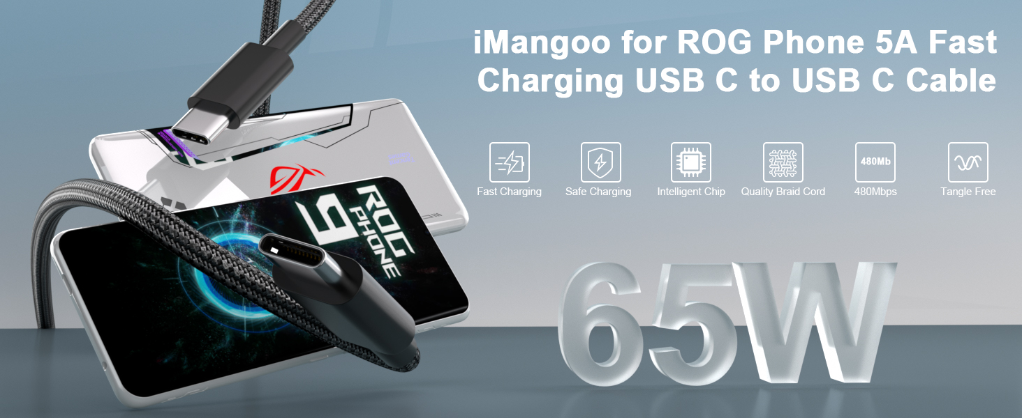 usb c to usb c cable cord wire for ROG phone 7 8 9 ally xbox x