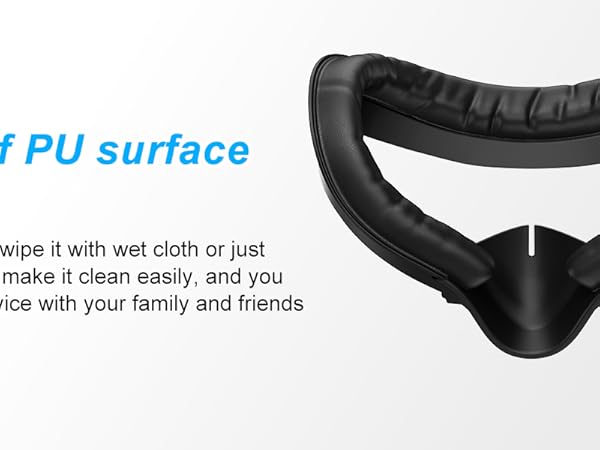 oculus quest 2 face pad replacement Waterproof Pu surface facial pad