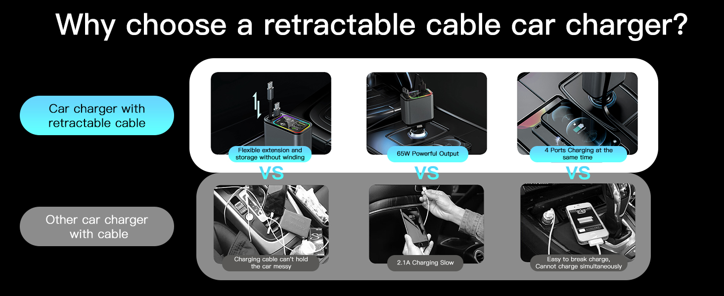 Retractable Car Charger
