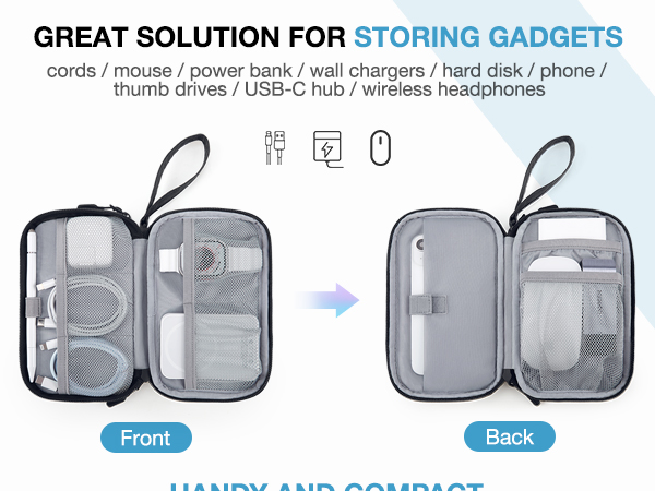 Travel Cable Organizer Case