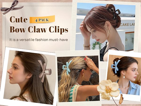 Cute Bow Claw Clip