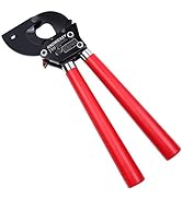 Ratchet Cable Cutter,Knoweasy Heavy Duty Aluminum Copper Armored Ratchting Wire Cutter Up to 600 MCM
