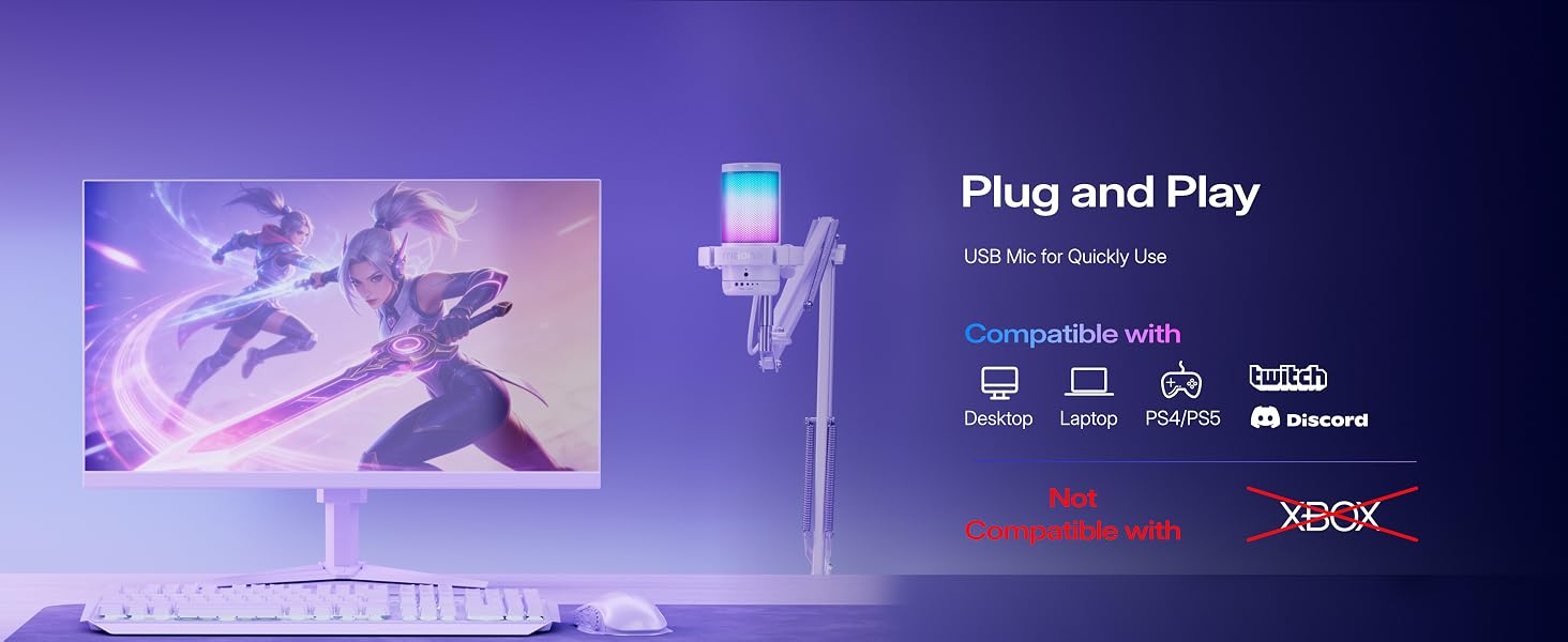 plug and play gaming microphone for pc