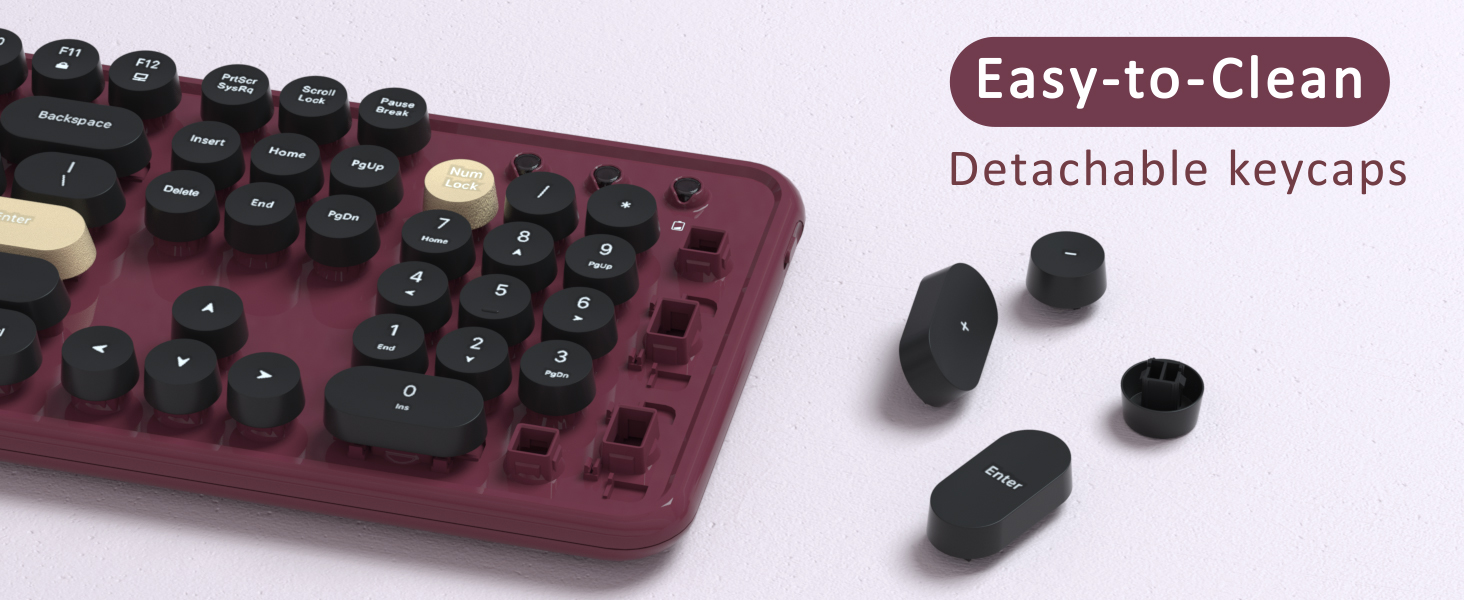 colorful wireless keyboard
