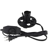 RTNLTI Salt Lamp Cord Replacement with Dimmer Switch and Base Assembly, 5 Feet,E12 Base for Himal...