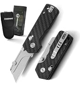 VIRENKNIFE Utility Knife,Pocket Knife,Quick Change Blade Razor Knife with Rail Lock, Folding Box ...