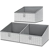 DIMJ Closet Storage Baskets, Trapezoid Collapsible Storage Bins, Fabric Organizer Bins and Storag...