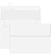 Ouzoustate A7 Envelopes 100 Packs,5x7 Invitation Envelopes Self Seal,Square Flap,Used for 5x7 Gif...