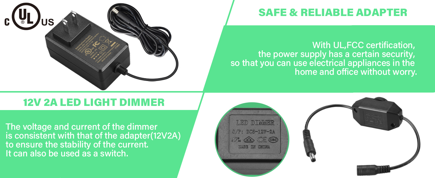 12V power supply for light