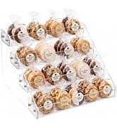 4 Tier Cookie Display Stand for Cookies Display & Cupcakes Dessert Display | Clear Acrylic Tiered...