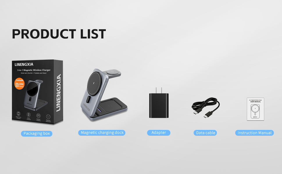 3-in-1 Magnetic Wireless Charger