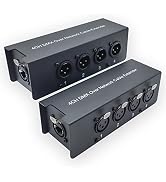 LVY DMX Over Network Cable Extender 4CH 3-Pin XLR Male and Female to Ethercon Cable Channels Over...