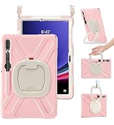 BRAECN Case for Samsung Galaxy Tab S9+/S8+/S7 FE/S7+ 12.4, Drop-Proof Rugged Case with Shoulder S...