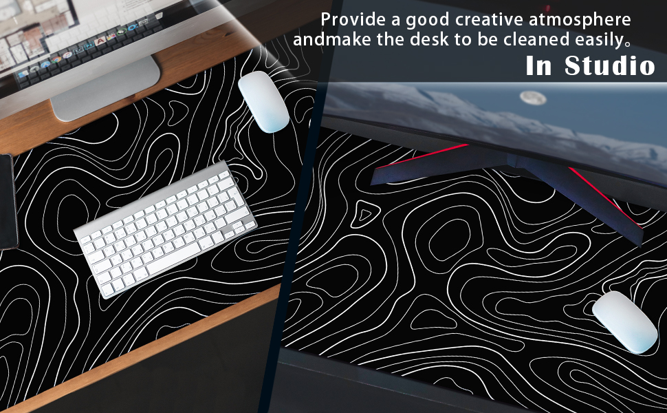 topographic mouse pad