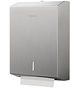 Paper Towel Dispenser Wall Mount, Large Commercial C/Z Tri Fold Multifold Hand Towels Dispenser, ...