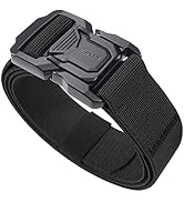 JUKMO Tactical Belt for Men, Military Rigger 1.5" Nylon Web Work Belt with Quick Release Heavy Du...