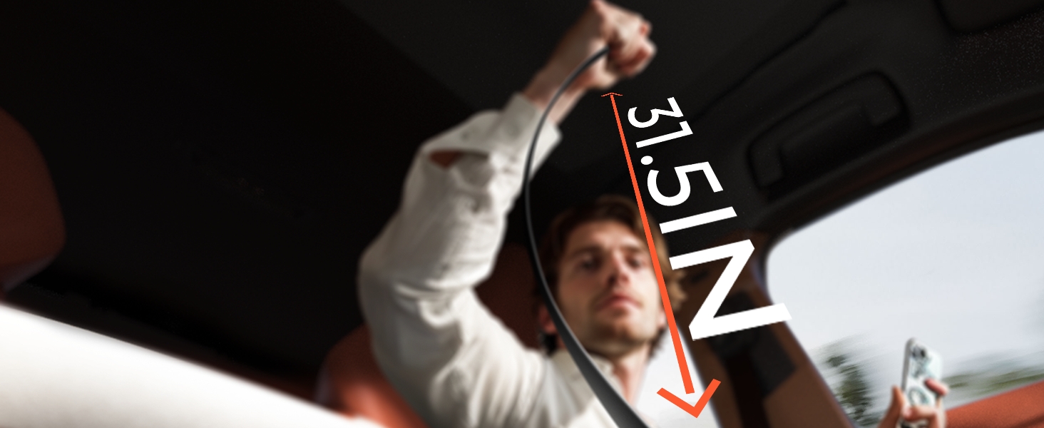 Retractable car charger