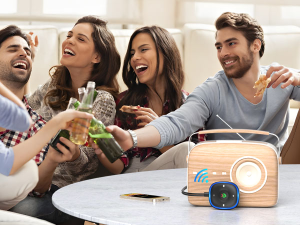 Bluetooth 5.3 Aux Car Adapter