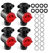 Enhon 4 Pack Inline Water Filter for Garden Hoses, Garden Hose Filter with Rubber Seal and Filt O...