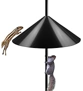 Ansionsol 19 Inch Wide Squirrel Baffle for Bird Feeder Pole, Outside Pole Mount Stopper & Bird Ho...