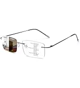 YIMI Photochromic Progressive Multifocus Reading Glasses for Men Women UV400 Sun Readers Computer...