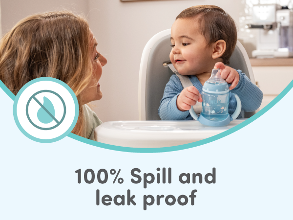nuk first choise learner cup soft spout spill leak proof mickey mouse bpa free 6 months easy grip