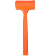HURRICANE 3 LB Dead Blow Hammer, No-Rebound Mallet with Solid Steel Core Handle, Spark-Resistant ...