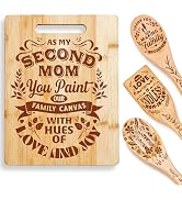 Riveira Gifts For Mother In Law – Cooking Spoons For Wooden Cooking as Mother In Law Gift & Cutti...