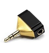 ddHiFi DJ44Gold Audio Adapter 4.4mm Balanced Female Earphones to 3.5mm Male Single-Ended Outputs ...