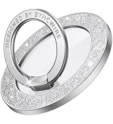Syncwire Magnetic Phone Grip, Sparkle Ring Holder,Glitter Silver | 360° Rotating Kickstand, Bling...